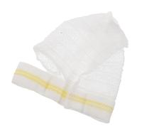 MAJORMENCH Elastic Bandage Head Cap for Children, Polyester Stretch Netting for Wound Care, Breathable Hair Protection for Sports and Swimming, White