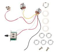 MAJORMENCH Electric Guitar Wiring Harness Assembly with 500k Potentiometer, Five-speed Pickup Circuit Control, Prewired Guitar Circuit with Plug for Musical Instrument Use