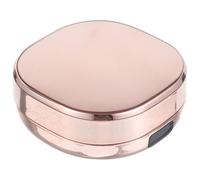 MAJORMENCH Empty Foundation Travel Container with Sponge Puff, Round Loose Powder Compact Case, Refillable Cosmetic Powder Dispenser for Home and On-The-go Use