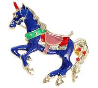 MAJORMENCH Enamel Horse Lapel Pin with Drip Oil Finish, Decorative Hat Pin for Women, Creative Fairy Tale Brooch for Clothes, Backpacks, and Shawls, 1pcs Unisex Accessory