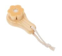 MAJORMENCH Facial Exfoliating Brush Facial Cleansing Brush Flower Design Wood Material Remove Dirt Make Richer Foams Suitable for Most People Daily Skincare