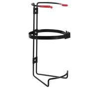 MAJORMENCH Fire Extinguisher Bracket Space-saving and Stable Design Wall Mounted Heavy Duty Stainless Steel and Plastic Construction Fire Extinguisher Mount Kit Bottom Diameter 13.5cm