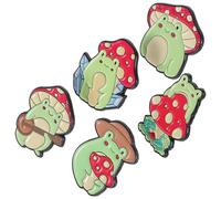 MAJORMENCH Frog Mushroom Pins 5 Pieces Enamel Animal Brooch Set Sturdy Zinc Alloy for Backpack Hat Decoration 1.18X1.10 Inch Everyday Use