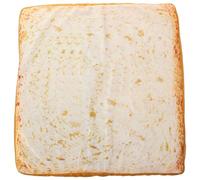 MAJORMENCH Funny Toast Shaped Cat Cushion Soft Plush Bread Slice Pet Sleeping Mat 40x40x7cm Detachable Washable Pad for Cats Indoor Use