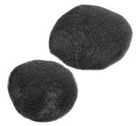 MAJORMENCH Hair Bun Extensions that Add Fullness and Volume 2pcs Black High Temperature Silk Decorative Fake Hairpieces for Women for Special Occasions and Weddings