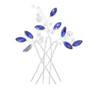 MAJORMENCH Hair Sticks Stylish Copper Wire Hair Forks Rhinestone 3pcs for Women Decoration for Special Occasions and Role Plays