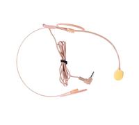 MAJORMENCH Head-mounted Flexible Microphone Headset with Skin-tone Over-ear Hook Wired Mic for Speaking and Singing, Lightweight Small Ear Microphone Suitable for Performances