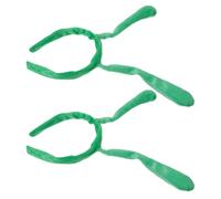 MAJORMENCH Headbands Holiday Cute 2pcs Green Antenna Cartoon Plush and Versatile Design Use and Secure Fit Hair Accessories, for Daily Life Cosplay Events