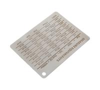 MAJORMENCH Kitchen with Magnetic Back Measurement Conversion Chart and Hang Hole Design Easy to Read Professional Metal Measure Equivalent Chart Random Color for Cooking and Baking