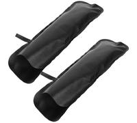 MAJORMENCH Leather Umbrella Cover 2 Pack Portable Folding Umbrella Storage Sleeves Wet Bag with Hanging Design Travel Bag for Car Bus Subway Home Storage
