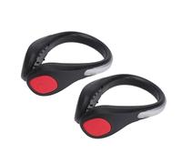 MAJORMENCH LED Shoe Lights Clip Safety Light 2pcs with Bright Lighting, Sturdy Black Pvc and Silicone Material for Enhanced Visibility Random Color for Night Running and Walking the Dog