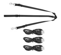 MAJORMENCH Luminous LED Horse Breastplate Collar Rechargeable Waterproof Equestrian Strap with Flashing Strap for Night Riding and Training Assorted style