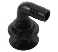 MAJORMENCH Marine Yacht Drain Plug 90 Degree Angled Plastic Boat Drain Valve with Flapper Valve for Easy Installation and Rapid Water Flow, Compact Structure Suitable for Marine Cabins