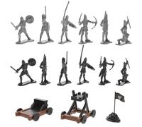 MAJORMENCH Medieval Soldier Chariot Model Military Equipment Model Set Play Figure Armored Fighting Vehicle Soldier Playthings for Historical Battle Scenes