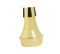 MAJORMENCH Mini Golden Trumpet Mute Abs Practice Silencer for Beginners Dampening The Volume without Affecting Tone for Trumpet Accessories and Training
