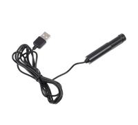 MAJORMENCH Mini USB Microphone -555b Black Metal Conference Voice Amplifier | Omnidirectional Pickup, Flexible Setup, for Singing and Live Streaming