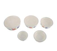 MAJORMENCH Mixing Bowls with Lids, Stackable and Nested Vintage Enamel 5pcs Food Storage Containers for Spill Prevention Design for Kitchen for Small Kitchens and Meal Prep Meal Prep