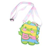 MAJORMENCH Multi-Functional Silicone Dinosaur Sling Bag for Boys and Girls Cute Crossbody Purse Charming Dinosaur Design Versatile Wallet for Boy Girl Lightweight and Easy to Carry