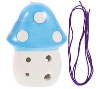 MAJORMENCH Mushroom Shape 6-Hole Ceramic Ocarina Instrument for Kids and Beginners Portable Creative Wind Musical Plaything Random Color