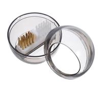 MAJORMENCH Nail Drill Bit Cleaning Brush Wire and Nylon Soft Hard Bristles for Nail Tool Maintenance Salon and Home Use Small Detail Cleaner with Cover
