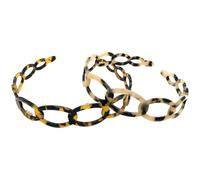 MAJORMENCH Non-slip Acrylic Hair Bands 2pcs Teeth Design Lightweight Headbands with Hollow out Style for Women Photo Shoots Color Color