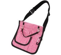 MAJORMENCH Nurse Tool Waist Bag Oxford Cloth Medical Pouch with Multiple Compartments Snowflake Rose Red Adjustable Shoulder Strap Crossbody Fanny Pack for Hospital Essentials