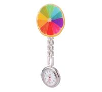 MAJORMENCH Nurses Watch Pocket Clock with Clamp for Therapists and Nurses, Colorful Pendant Clock Made of Alloy, Accurate Time Keeping and Easy to Carry, Gift for Healthcare Professionals