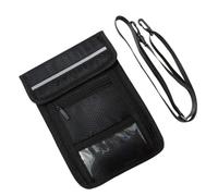 MAJORMENCH Organizer Oxford Travel Waterproof Cloth Holder for Wallet with Rope, Portable Concealing Bag and Black Travel Document Valuables Crowded Places