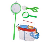 MAJORMENCH Outdoor Bug Observation Kit with Removable Box and Easy Clean Catching Net Transparent Insect Viewer for Butterfly and Critter Exploration Nature Exploration for Boys