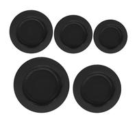 MAJORMENCH Piggy Bank Bottom Plugs Rubber 5 Pack Black 3.80Cm Easy Access Stoppers for Home and Office Use