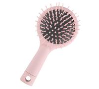 MAJORMENCH Pink Abs Hair Comb with Mirror, Cushion Massage Comb to Accelerate Blood Circulation without Irritation, for Scalp Care and Hairstyling