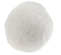 MAJORMENCH Plush Ball Cushion Soft Fluffy Decorative Pillow for Sofa and Home with Detachable Cover Cozy Modern Minimalist Design in Warm Neutral Tone