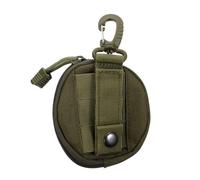 MAJORMENCH Portable Polyester Coin Purse with Smooth Zipper Wear-Resistant Sports Storage Pouch for Belt Backpack Multi-Section Organizer for Coins Headphones Phone and Keys Utility Travel