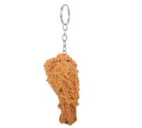 MAJORMENCH Realistic Fried Chicken Leg Keyring Lightweight Portable Food Charm for Students Versatile Bag Accessory and Keychain Creative Imitation Fast Food for Backpack Purse Car Keys