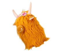 MAJORMENCH Realistic Highland Cow Plush Soft Stuffed Animal for Smooth Touch and Craft Cute Scottish Farm Animal Doll for Boys and Adorable Decorative Plushie for Home and Play
