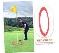 MAJORMENCH Red Silicone Golf Putting Target Circle for Precise Practice and Wear-resistant Training Aid Suitable for All Skill Levels Enhance Accuracy and Technique the Green