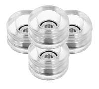 MAJORMENCH Replacement Skateboard Wheels 4Pcs Fingerboard Bearings Soft Material for Finger Skateboarding Training and Tricks