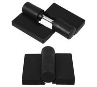 MAJORMENCH Replacement Toilet partition Part 2pcs Black Plastic Heavy Duty Hinges with Lift-Off Function for Public Restroom Doors Nylon Connection Hardware