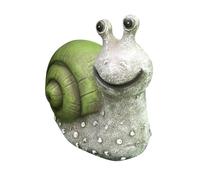 MAJORMENCH Resin Snail Statue Solar Luminous Garden Ornament Outdoor Decorative Light for Lawns Yards Parks Creative Rustic Style