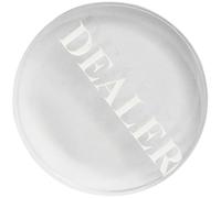 MAJORMENCH Reusable Poker Button Crystal Dealer Button Double-sided Compact Design Large Enough to Find Easily for Tournaments and Texas Events