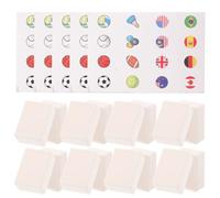 MAJORMENCH Seaside Mahjong Game Set with Tiles Sports Ball Pattern Plastic Blocks for Cognitive Development Family Gatherings and Entertainment Fun