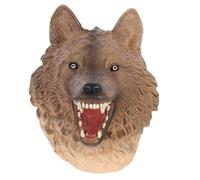 MAJORMENCH Simulation Animal Hand Puppet Realistic High Plateau Wolf Hand Puppet for Engaging Role Play Prank Props and Scene Decoration Colored Emulated Animal