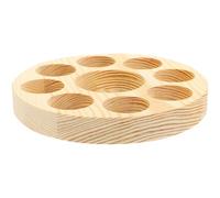 MAJORMENCH Small Essential Oil Organizer Tray with Compartments Round Bottle Box for Perfume and Nail Oil Desktop Storage Stand for Home and Salon Use Glass Bottle Display Holder