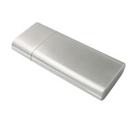 MAJORMENCH Stainless Steel Cigar Holder Case Portable Cigar Carry Case with Practical Design for Maintaining the Wetness of Silver Colour for Boyfriends and Bosses