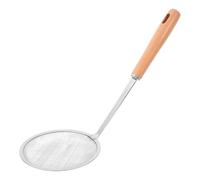 MAJORMENCH Stainless Steel Fine Mesh Oil Strainer Spoon, 100 Mesh, Long Handle, for Kitchen Cooking, Restaurants and Cake Shops
