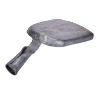 MAJORMENCH Steel Soot Shovel Home Fireplace Trowel Wear Resistant Heavy Duty Silver Tool for Those Who Like BBQ and Stove Use