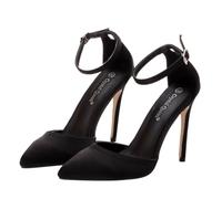 MAJORMENCH Stylish High Heel Shoes for Women Elegant Pointed Toe Sandals for Parties and Formal Events Comfortable Day Wear Classic Black Color