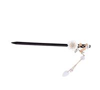 MAJORMENCH Tassel Hair Stick Classic Tassel Hairpin Ebony Azure Stone Alloy Vintage Elegant Reliable Hair Decoration Women Headdress for Traditional Chinese Hairstyle