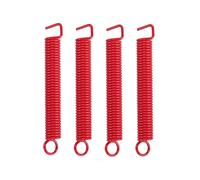 MAJORMENCH Tremolo Springs Tremolo Bridge System 4pcs Red Steel with Great Endurance and Flexible Adjusting, Glossy Smooth Texture for Electric Guitar Suitable for Style Electric Guitar