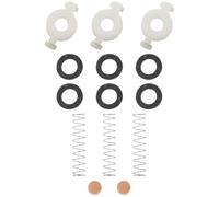 MAJORMENCH Trumpet Button Spring Repair Kit Small Size with Black White Felt Pads and Cork Washer Set for Cornet Valve Maintenance